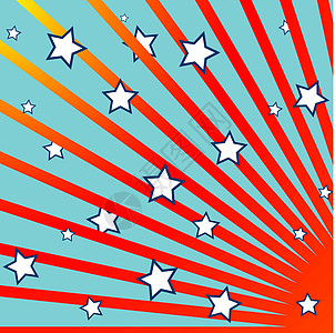 条形和恒星背景坡度墙纸庆典季节性魔法插图星星耀斑创造力条纹图片