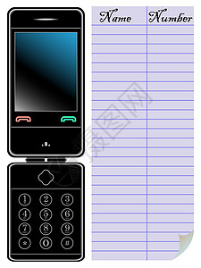 及议程的电话和会议议程艺术工具技术手机细胞黑色奢华插图图片