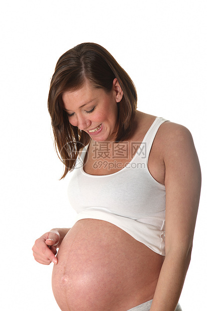 怀有婴儿肚子的妇女图片