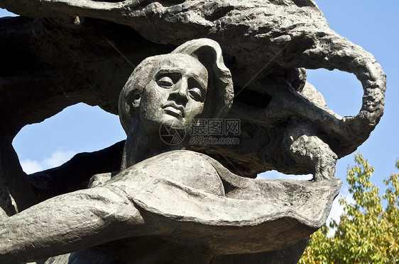 弗雷德里克肖邦作曲家钢琴家老师音乐公园抛光纪念碑纪念馆音乐家雕塑图片