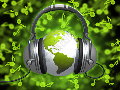 音乐世界手机全球计算机插图地球娱乐打碟机墙纸音乐播放器派对图片
