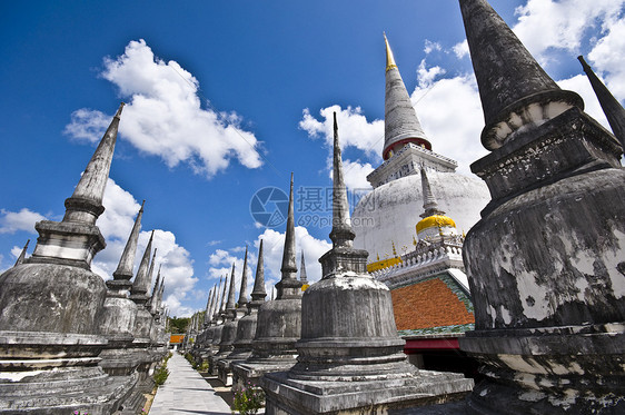 瓦特拉马哈奢华古董旅行佛教徒蓝色艺术佛塔寺庙天空宗教图片