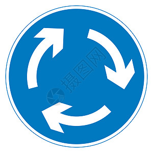 环形标志箭头圆圈图形化运输插图圆形背景图片