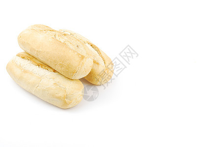 新鲜和自制白面包 叫做包饼食物粮食小麦早餐棕色白色种子谷物硬皮工作室图片