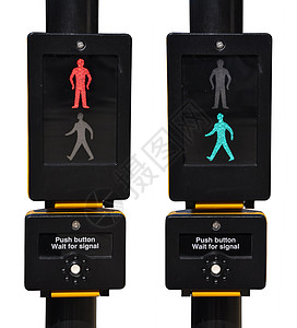 人行道交通灯适应症安全行人数字指示牌街道信号绿灯民众红绿灯图片