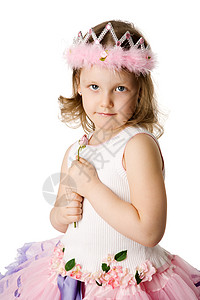 女孩抱抱玫瑰福利快乐幸福活力白色喜悦童年气味乐趣公主图片