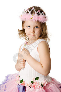 女孩抱抱玫瑰福利快乐幸福活力白色喜悦童年气味乐趣公主图片