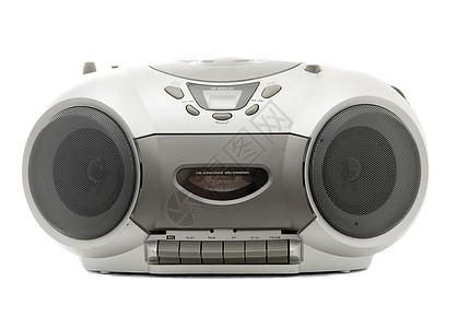 玩家收音机圆形扬声器娱乐袖珍磁带记录嗓音工具音乐图片