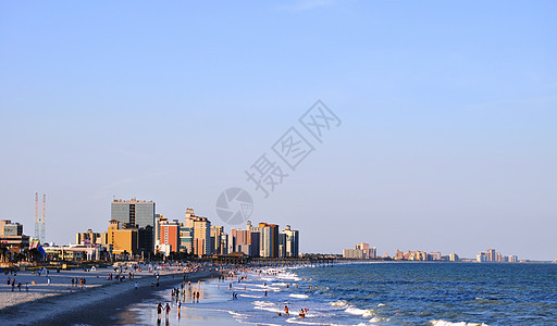 海岸沿岸线海岸线建筑物海洋波浪海滩桃金娘酒店图片