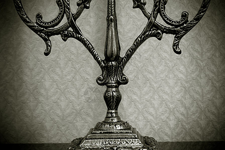 关上烛台装饰风格烛光持有者奢华青铜枝形桌子装饰品金属图片