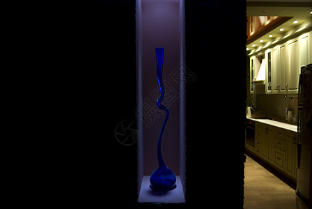 家居装饰房子海浪艺术血管曲线漩涡玻璃黑暗架子水壶图片