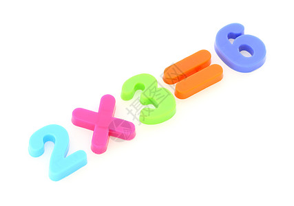 来自玩具彩色数字的数字乘法塑料写作数学学校字母数数白色阅读图片