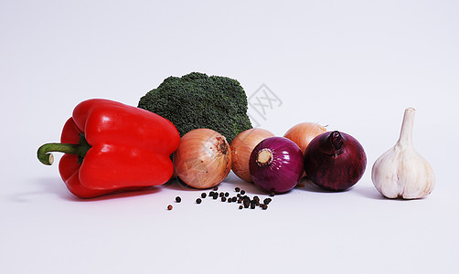 蔬菜菜花洋葱绿色香菜厨房食物胡椒图片