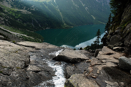 塔塔山热情森林树木绿色海拔蓝色场景山峰草地冒险图片