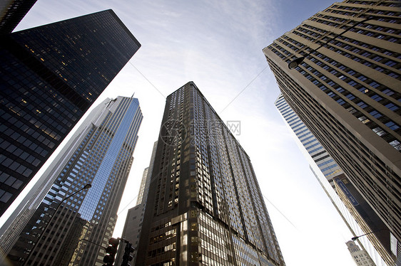 芝加哥市风景天空建筑物城市摩天大楼天际办公室建筑学图片