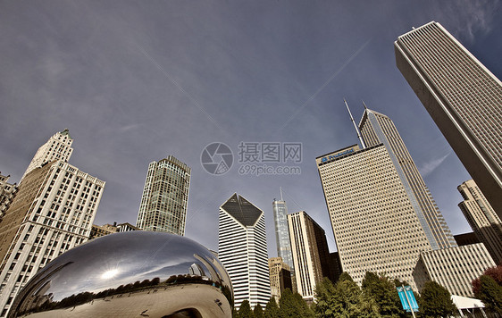 芝加哥城市风景建筑学摩天大楼天际天空建筑物办公室城市图片