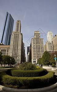 芝加哥市风景天空天际摩天大楼建筑物城市建筑学办公室图片