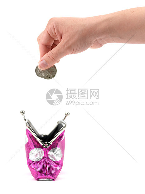 币价插图钱包女性现金财富皮革货币金融零售口袋图片