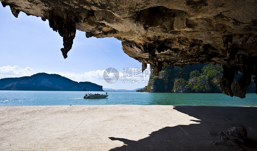 张恩加湾戏剧性旅游群岛假期热带顶峰天空小岛蓝色尾巴图片