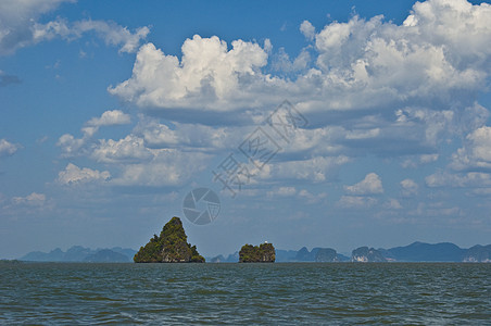 张恩加湾尾巴天空蓝色热带异国海洋海岸戏剧性爬坡群岛图片