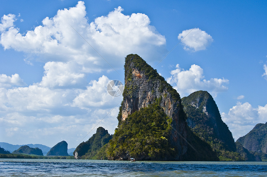 张恩加湾蓝色海洋旅游假期爬坡戏剧性海岸尾巴石灰石热带图片