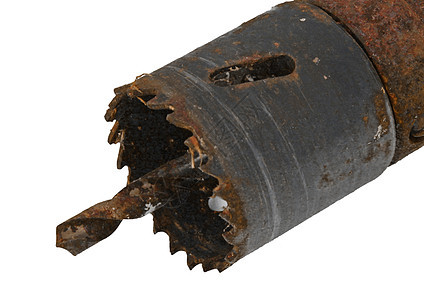 旧的 生锈的钻孔点工具木匠硬件螺旋木工工业木制品金属刀具钻头图片