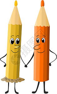 铅笔快乐合同合伙教育绘画协议友谊写作会议工具图片