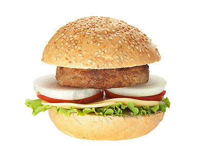 汉堡包美食蔬菜棕色洋葱午餐芝士晚餐种子汉堡面包图片