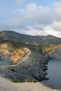 海和山天空土地岩石风景海洋旅游海浪假期热带地形图片