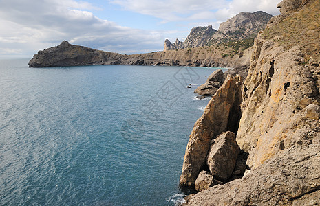 海和山支撑风景假期蓝色岩石海浪海岸线旅游冲浪热带图片