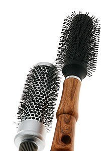 头发笔白色塑料理发师团体木头橡皮画笔发型尖齿沙龙图片