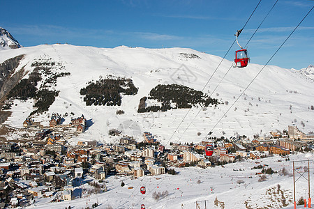 山山脉运动滑雪假期地形冻结环境登山旅行天空全景图片