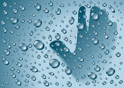 降雨蓝色宏观插图水面歌词效果纹理水族绘画飞溅图片