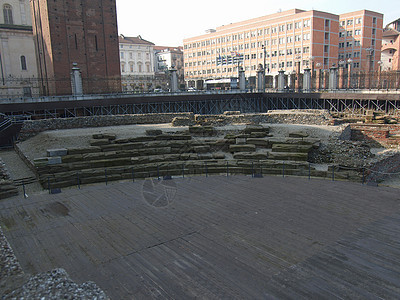 都灵罗马剧院地标考古学建筑学纪念碑艺术废墟剧院图片