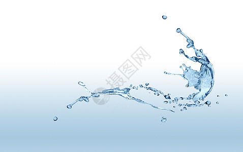 溢水液体气泡冷饮蓝色饮料元素设计口渴飞溅饮食图片