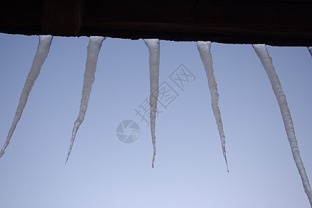 冰柱水晶冻结太阳天空房子图片