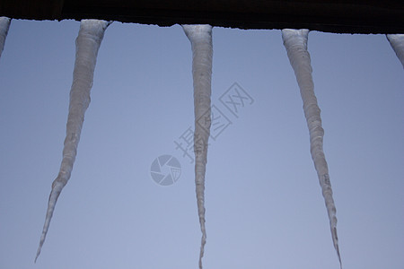 冰柱房子水晶冻结太阳天空图片