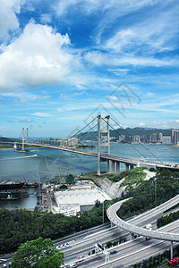 香港清马桥地标曲线海洋辉光运动运输汽车速度市中心射线图片