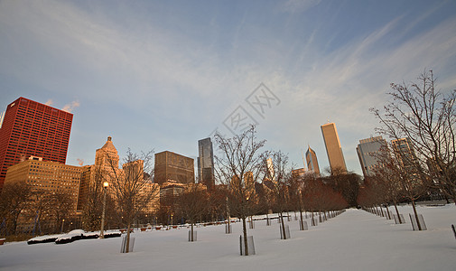 芝加哥市中心市建筑学摩天大楼建筑景观城市旅游反射办公室天际都市图片