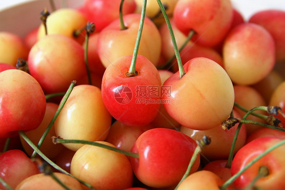 樱桃维生素果汁浆果红色宏观食物黄色甜点水果图片