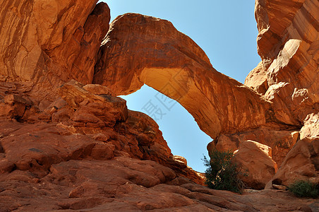 双拱弧国家公园橙子风景公园砂岩天空岩石红色巨石侵蚀沙漠图片