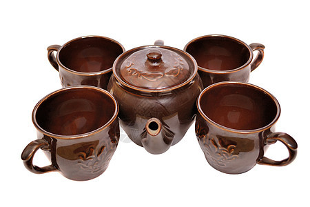 中华茶套陶器制品用品杯子宏观饮料仪式文化厨房家居图片