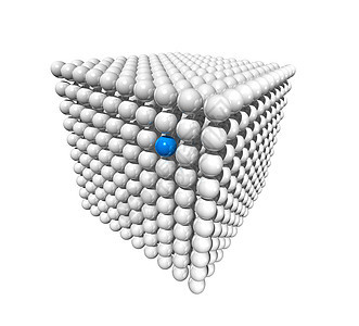 由球体组成的立方体图片