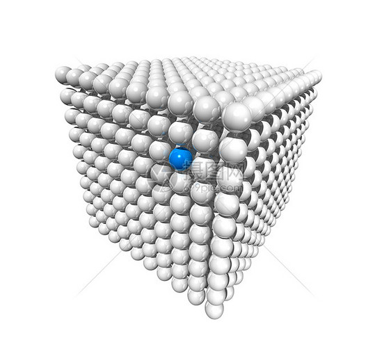由球体组成的立方体图片