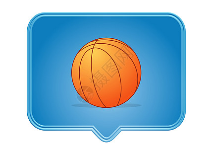 图标插图反射蓝色标识篮子按钮橙子运动竞赛娱乐图片
