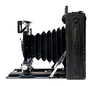 旧相机古董皮革机械胶片盒子金属摄影师照片镜片摄影图片