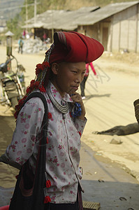 红道族妇女多样性头发海关光头女性传统衣服礼服少数民族民间图片