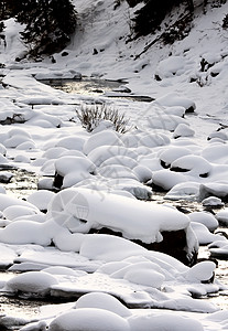 黄石公园怀俄明州冬季雪雪苏打水小溪旅行降雪火山蒸汽喷泉盆地荒野蓝色国家沸腾图片