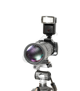 相机乐器镜片剪贴工作室电子产品黑色技术白色三脚架摄影图片