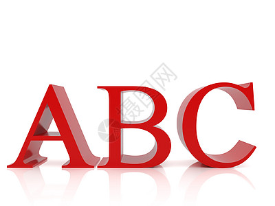 ABC 散货箱白色写作脚本红色图片
